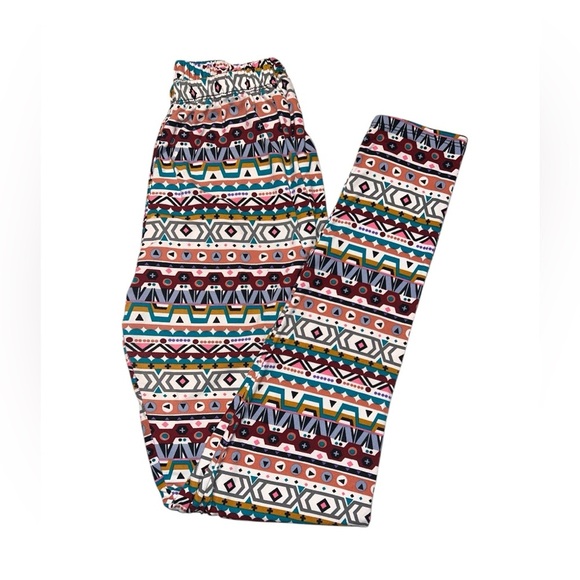 🟣M USA Patterned Leggings – One Size (Fits M-L) - Picture 1 of 5